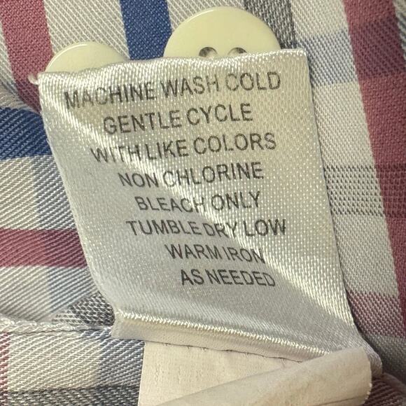 Johnnie-O Prep-Formance Plaid Button Down Shirt Lightweight Boys 16 - Picture 12 of 12